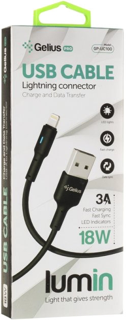 

Кабель Gelius Lumin 82657 USB - Apple Lightning 1 м