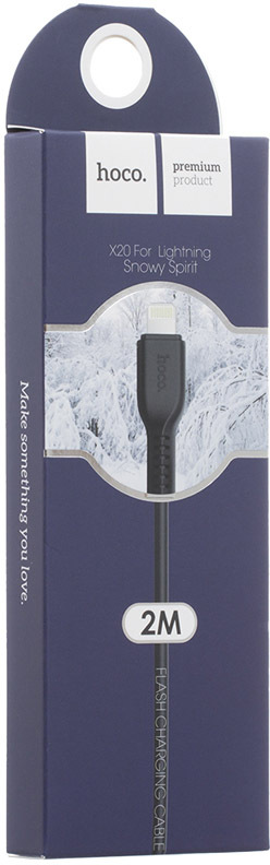 

Кабель Hoco X20 X20LIGHTNINGWHITE2M USB - Apple Lightning 2 м