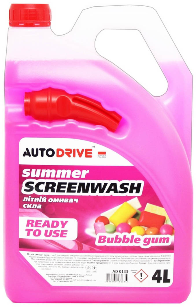 

Омыватель Auto Drive Screen Wash Summer летний bubble gum ad0133