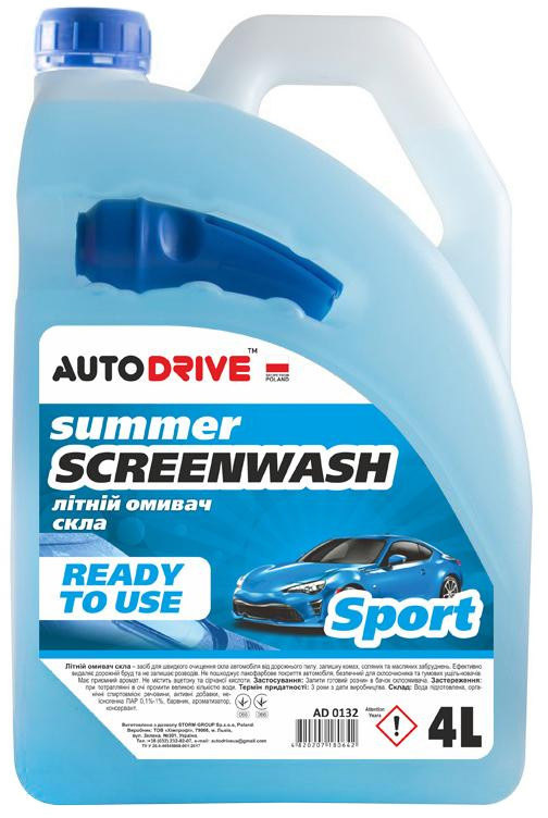 

Омыватель Auto Drive Summer Screen Wash летний Sport ad0132