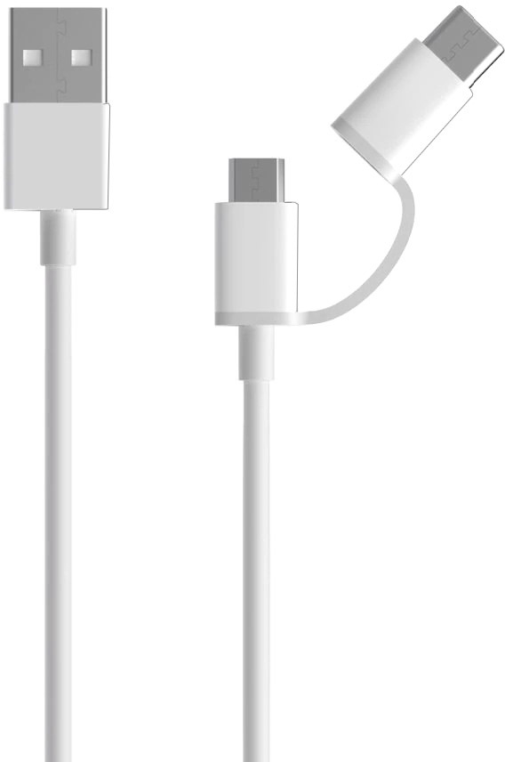 

Кабель 2 в 1 ZMi AL 501 30643 USB - Micro USB - USB type-C 1 м