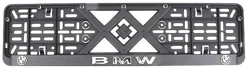 

Рамка номерного знака BI-PLAST bp262 черный BMW
