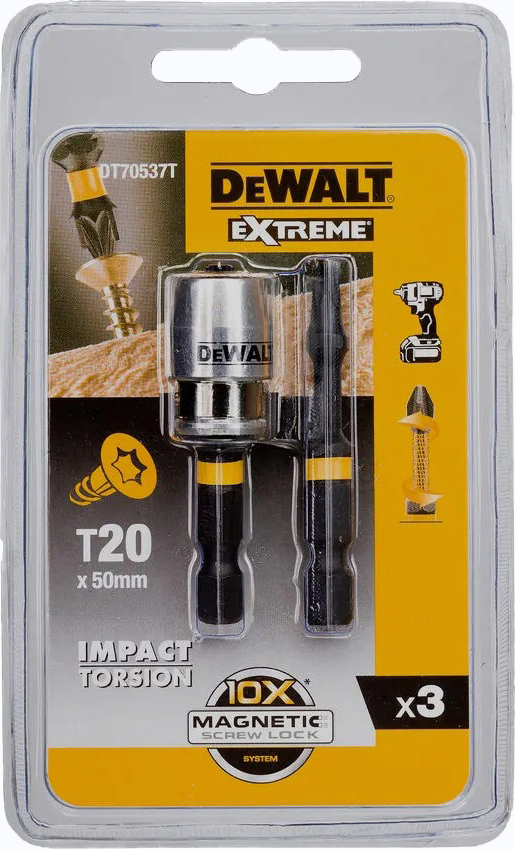 

Набор бит DeWALT Impact Torsion DT70537T 2 шт.