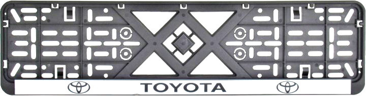 

Рамка номерного знака BI-PLAST bp240 цвет черный на Toyota пластик