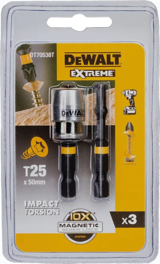 

Набор бит DeWALT Impact Torsion DT70538T 2 шт.