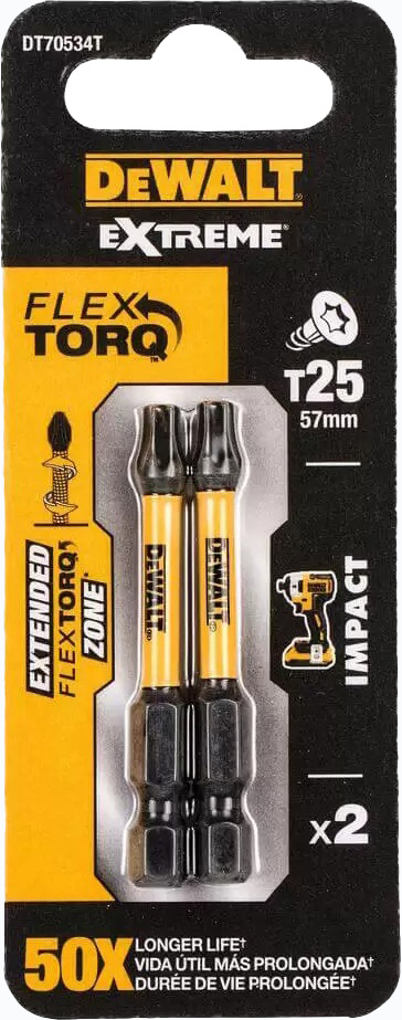

Набор бит DeWALT Extreme FlexTorq DT70534T 2 шт.
