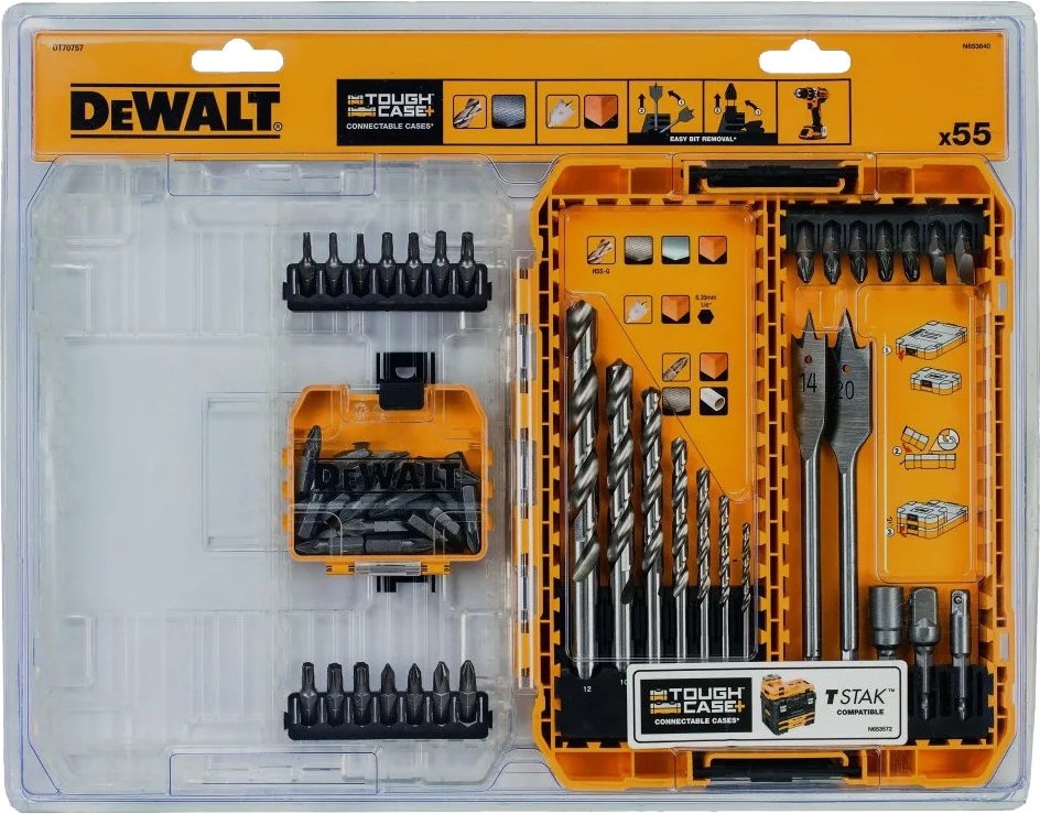 

Набор инструментов DeWALT DT70757 1/4" 55 шт.
