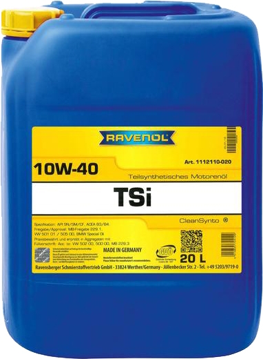 

Моторное масло Ravenol TSi 10W-40 полусинтетическое 1112110020