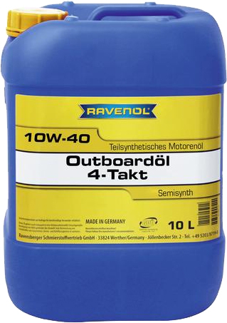 

Моторное масло 4T Ravenol Outboard 10W-40 полусинтетическое 1153204010