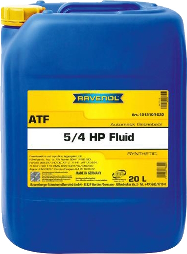 

Трансмиссионное масло Ravenol ATF 5/4 HP Fluid синтетическое 1212104020