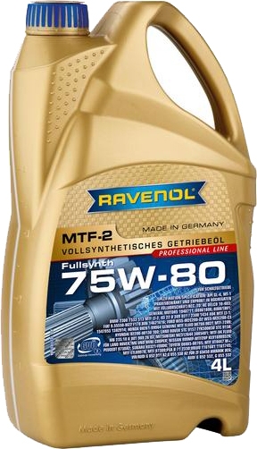 

Трансмиссионное масло Ravenol MTF-2 GL-4 75W-80 синтетическое 1221103004