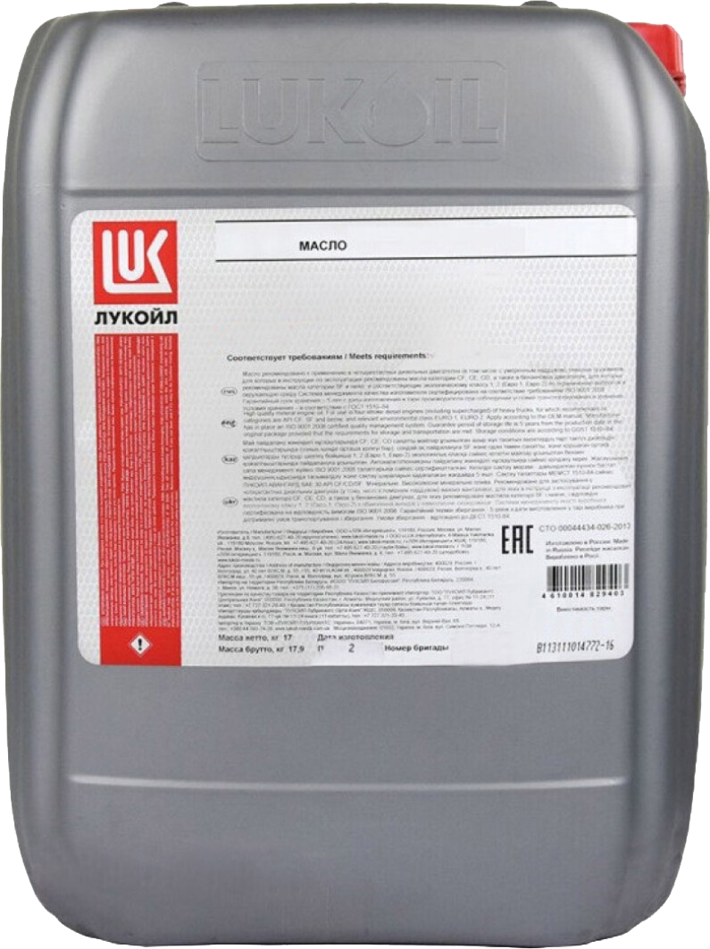 

Трансмиссионное масло Lukoil TM-4 GL-4 80W-90 минеральное TM4SAE80W90APIGL420L