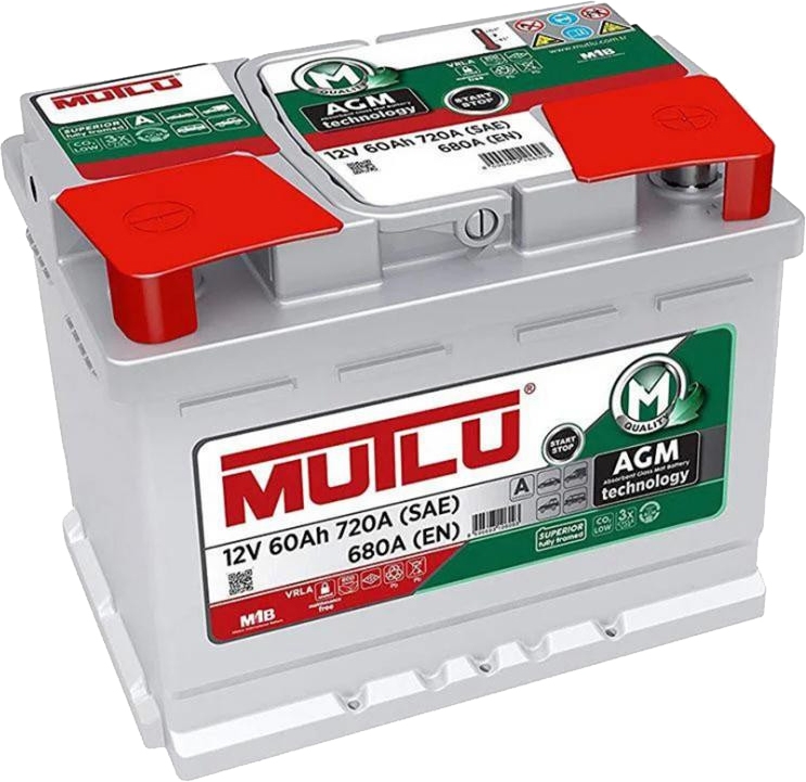 

Аккумулятор Mutlu 6 CT-60-R AGM Start Stop AGM.L2.60.068.A