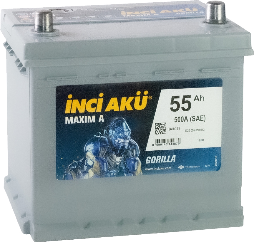 

Аккумулятор Inci Aku 6 CT-55-R Maxim A Gorilla D20055050013