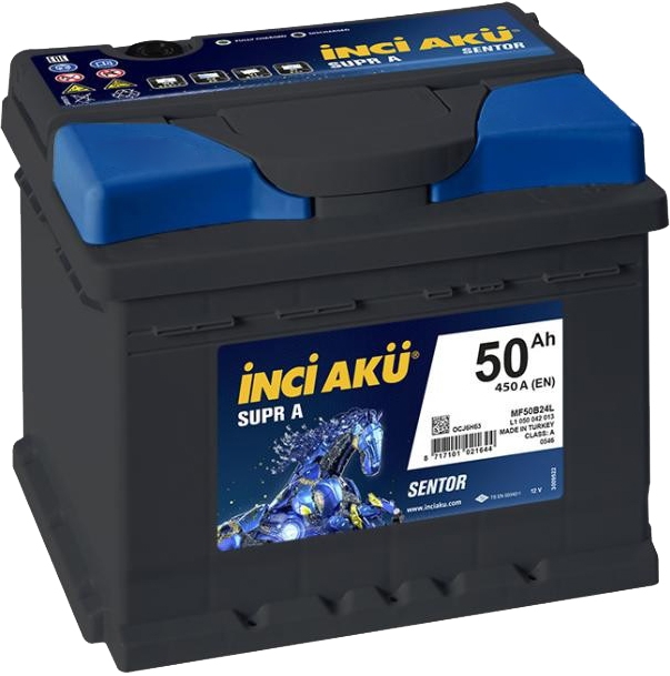 

Аккумулятор Inci Aku 6 CT-50-L Supr A Sentor L1050045113