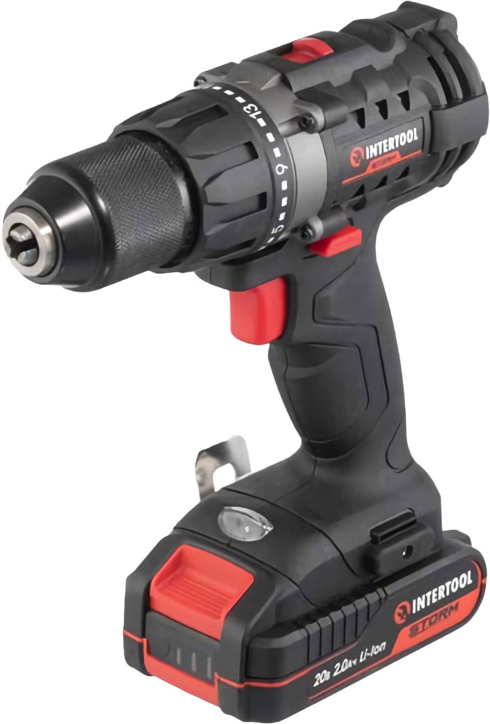 

Шуруповерт Intertool аккумуляторный WT-0351 (1 аккумулятор + ЗУ + чехол)