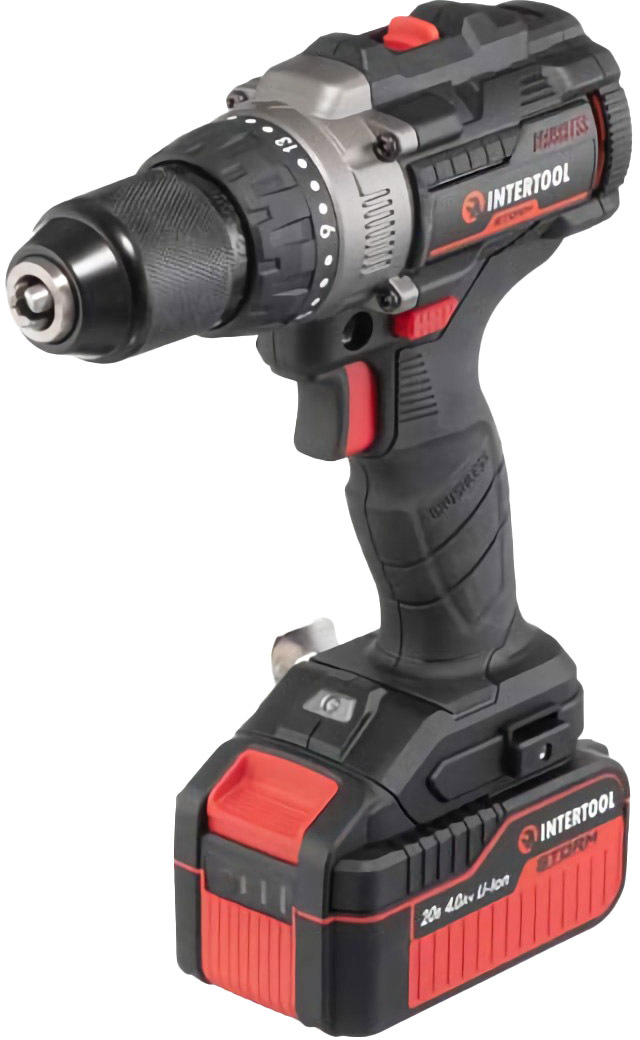 

Шуруповерт Intertool аккумуляторный WT-0361 (1 аккумулятор + ЗУ + чехол)
