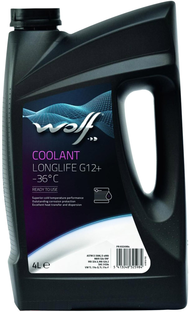 

Готовый антифриз Wolf Coolant Longlife G12+ красный -36 °C 8325984