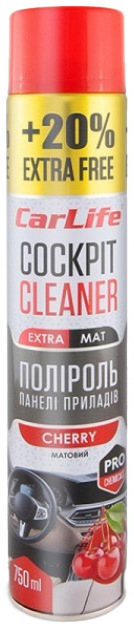 

Полироль для салона Carlife Cockpit Cleaner Extra Mat вишня 750 мл CF779