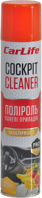 

Полироль для салона Carlife Cockpit Cleaner мультифрукт 320 мл CF326