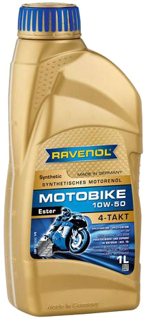

Моторное масло 4T Ravenol Motobike Ester 10W-50 синтетическое 1171103001