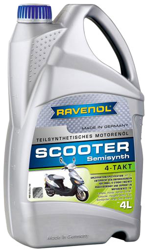 

Моторное масло 4T Ravenol Scooter полусинтетическое 1152155004