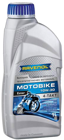 

Моторное масло 4T Ravenol Motobike Ester 10W-30 полусинтетическое 1172111001