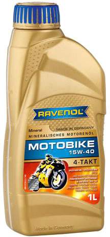 

Моторное масло 4T Ravenol Motobike 15W-40 минеральное 1173121001