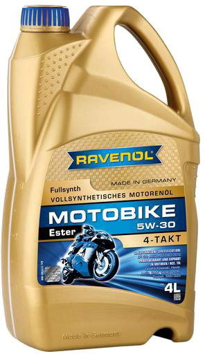 

Моторное масло 4T Ravenol Motobike Ester 5W-30 синтетическое 1171101004