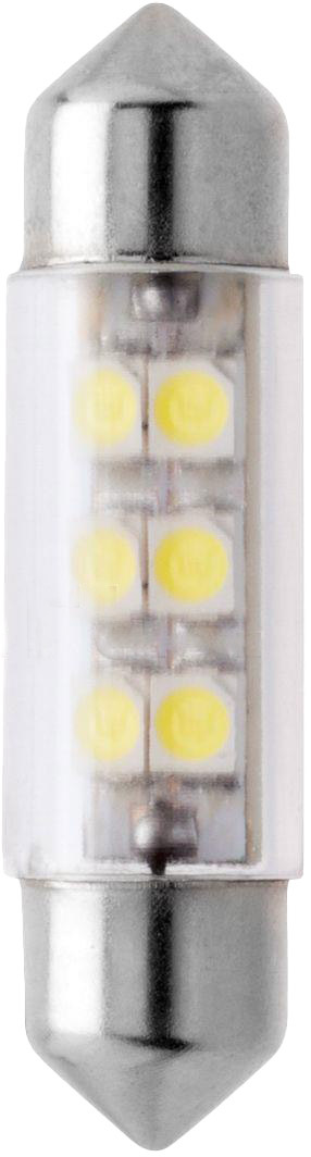 

Автолампа Маяк 12T11X36W6SMD3528 White T11x36 SV8,5 прозрачная