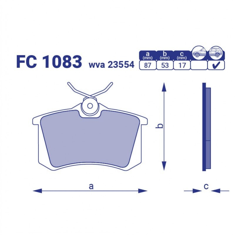 

Frico FC1083 Тормозные колодки