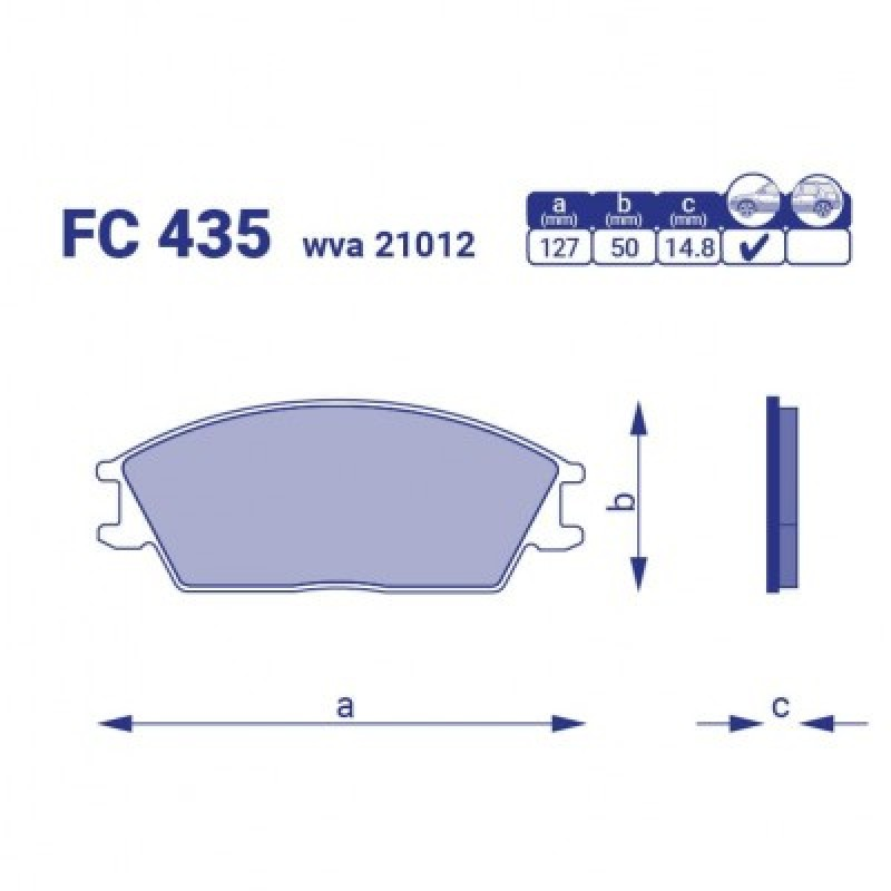 

Frico FC435 Тормозные колодки