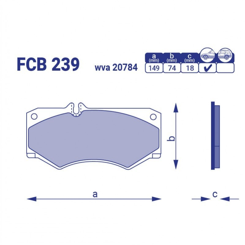 

Frico FCB239 Тормозные колодки