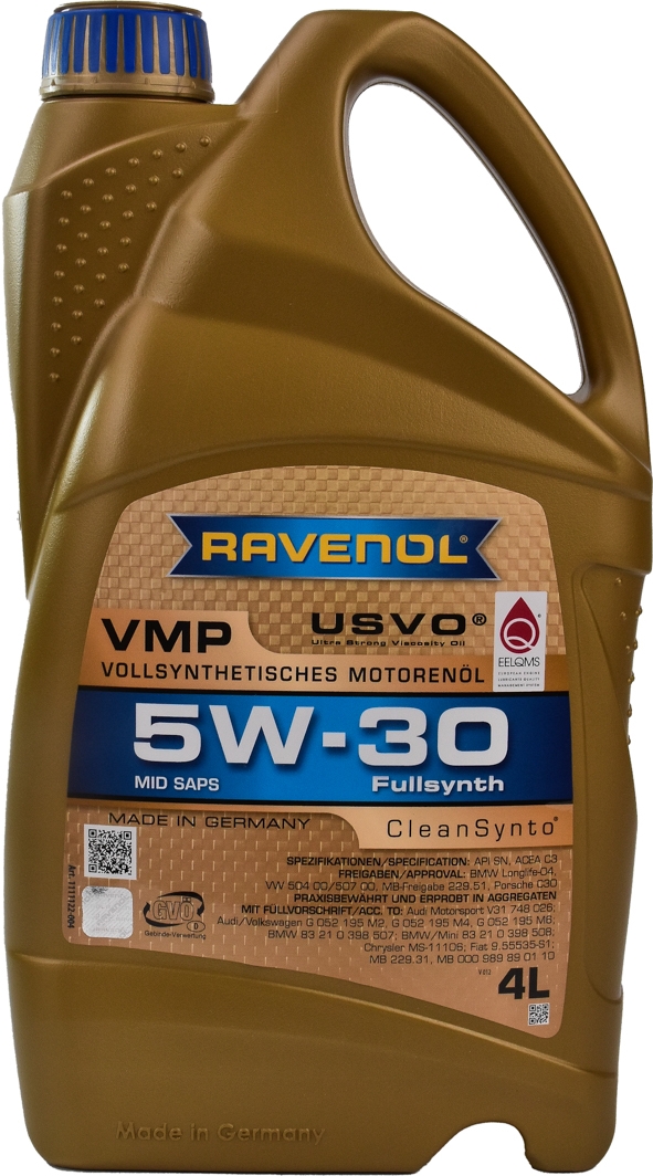

Моторное масло Ravenol VMP 5W-30 синтетическое 1111122004