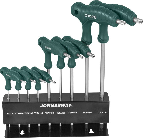 

Набор ключей TORX Jonnesway H10MT09S T10H-T50H 9 шт