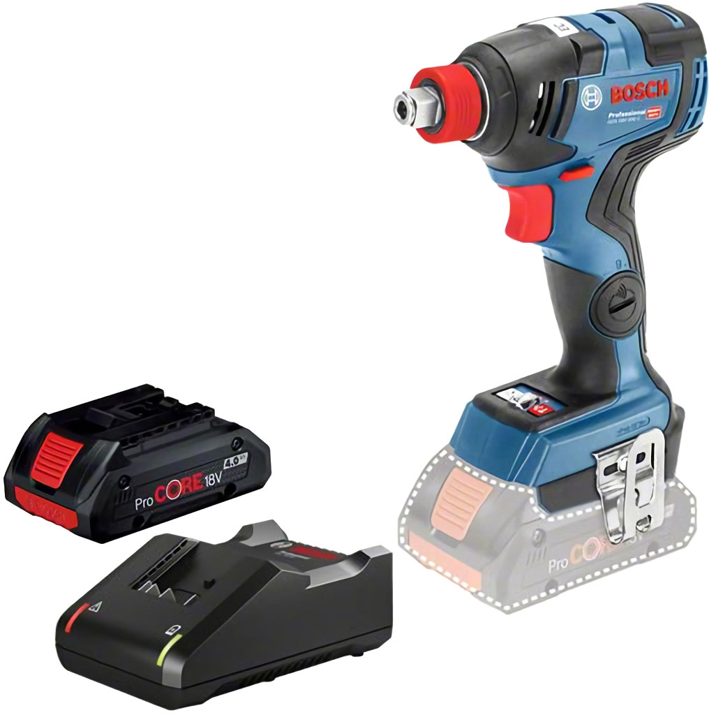 

Гайковерт аккумуляторный Bosch GDX 18V-200 C (1 аккумулятор + ЗУ) 0615990M46
