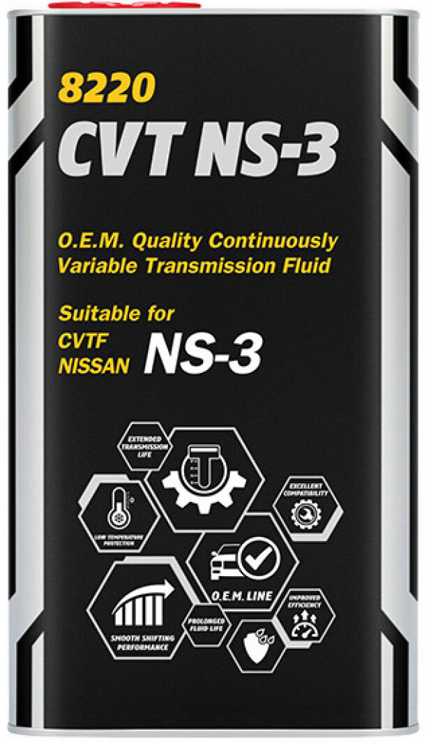 

Трансмиссионное масло Mannol O.E.M CVT NS-3 синтетическое 00112250