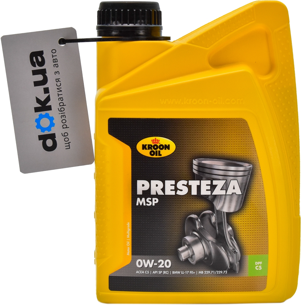 

Моторное масло Kroon Oil Presteza MSP 0W-20 синтетическое 36495