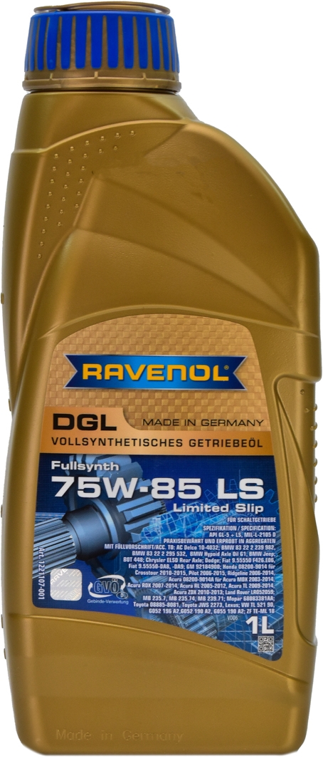 

Трансмиссионное масло Ravenol DGL GL-5 LS 75W-85 синтетическое 1221107004