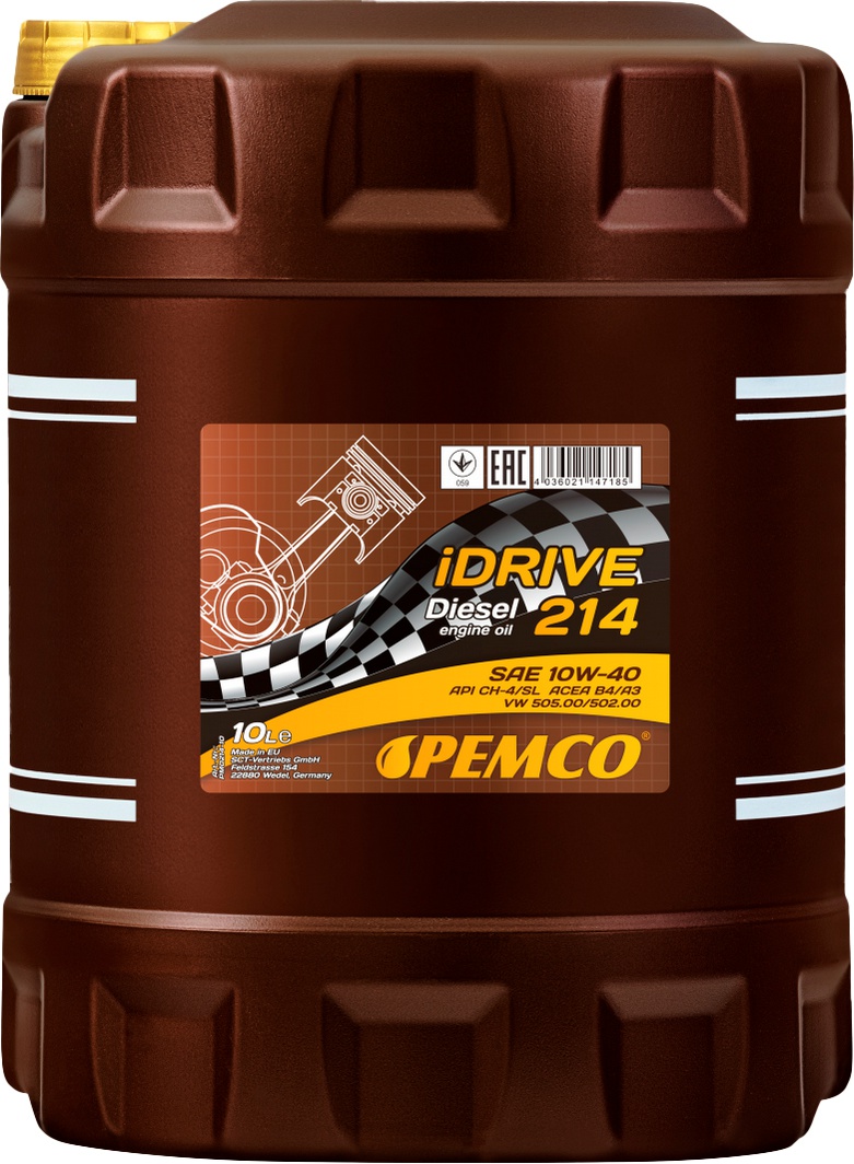 

Моторное масло Pemco iDrive 214 10W-40 полусинтетическое PM0214-20