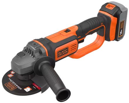 

Болгарка аккумуляторная BLACK+DECKER BCG720M1 (1 аккумулятор + ЗУ + чехол) 125 мм