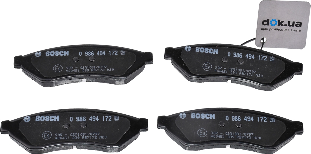 

Bosch 0986494172 Тормозные колодки
