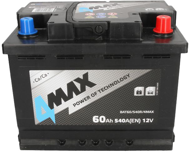 

Аккумулятор 4Max 6 CT-60-R BAT60540R4MAX