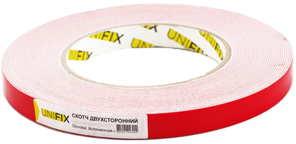 

Двухсторонний скотч UNIFIX PN-1210W полиэтиленовая 12 мм х 10 м