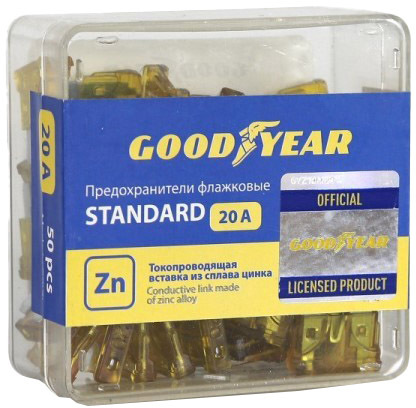 

Набор предохранителей Goodyear GY003064 FT midi (normal) 20A 50 шт.