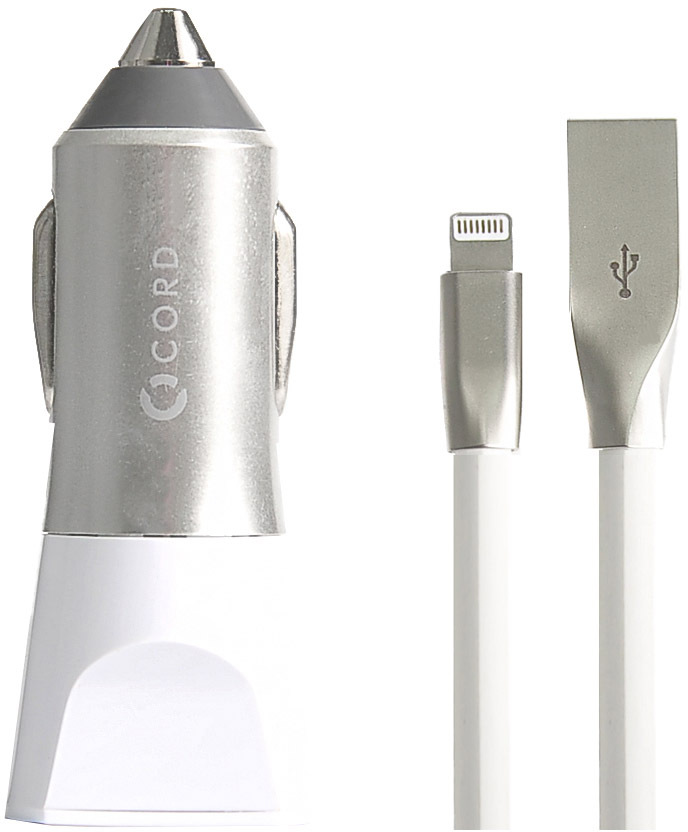 

USB переходник на прикуриватель Cord 2 USB CC-1U021W-L