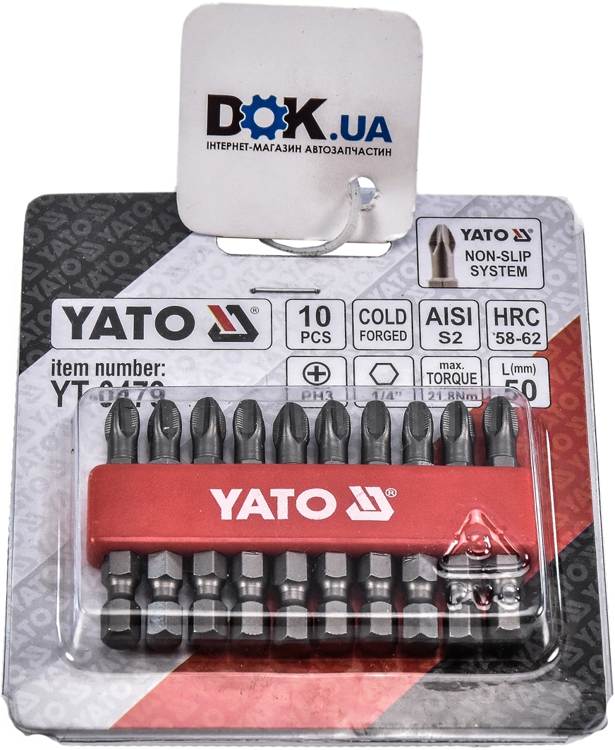 

Набор бит Yato YT-0479 10 шт.