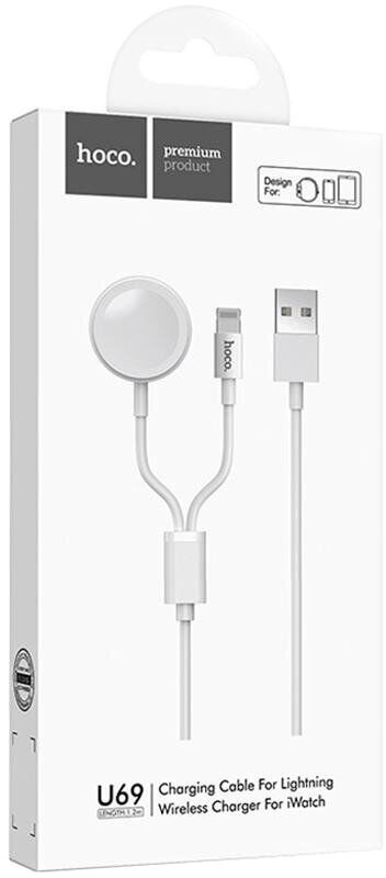 

Кабель 2 в 1 Hoco U69 U69LIGHTNING2IN1WHITE USB - Apple Lighting 1,2 м