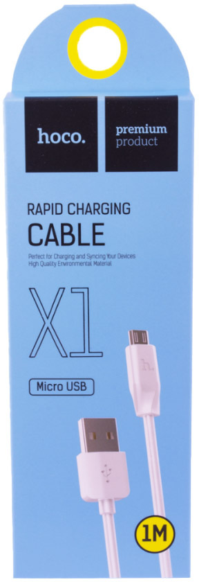 

Кабель Hoco X1 X1MICRO1MWHITE USB - Micro USB 1 м