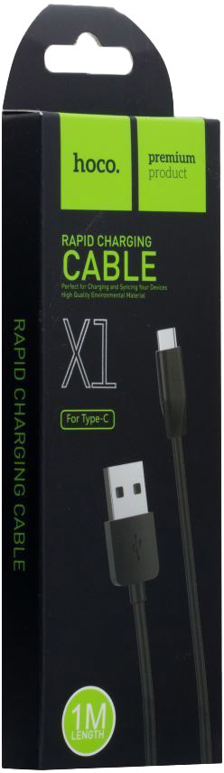 

Кабель Hoco X1 X1TYPEC1MBLACK USB - USB type-C 1 м